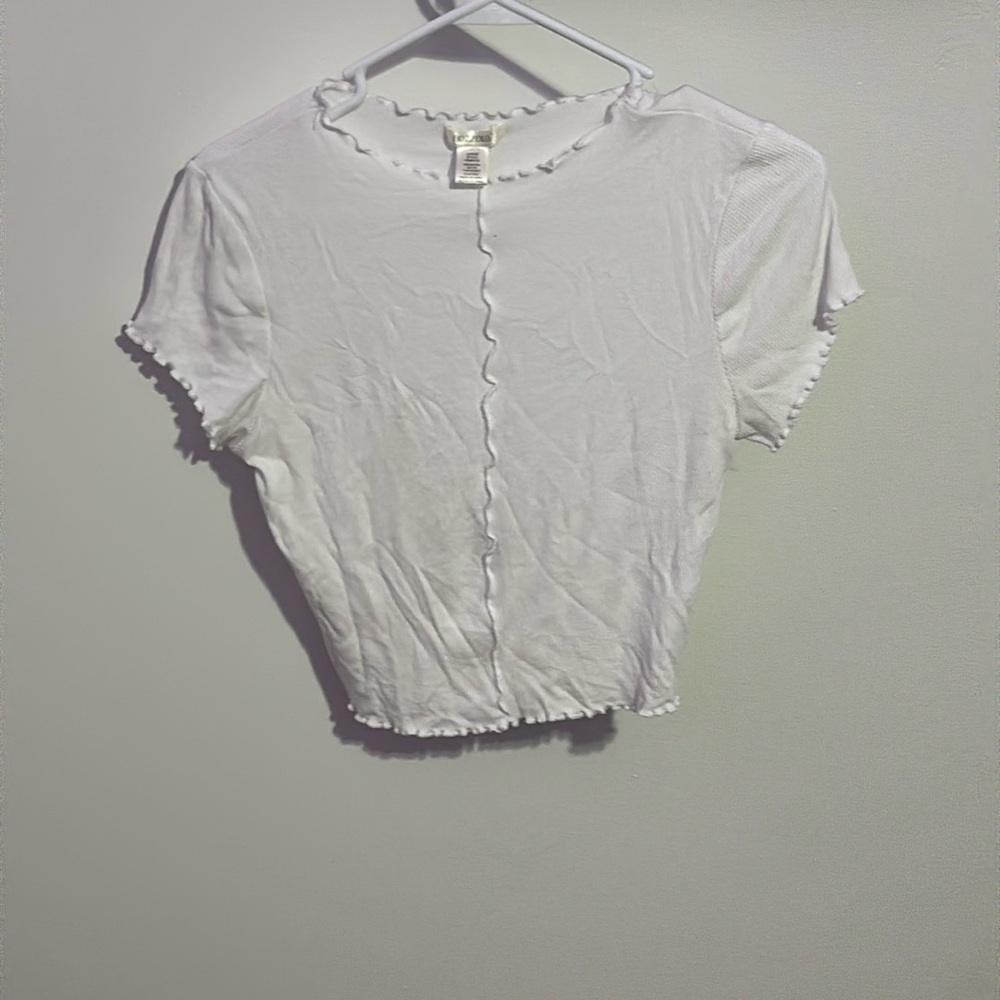 ribbed, fitted crop top